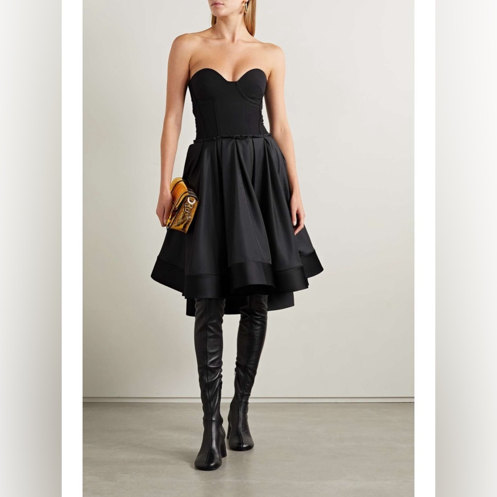 Proenza Schouler Taffeta Bustier Fit-&-Flare Dress - Picture 2 of 15